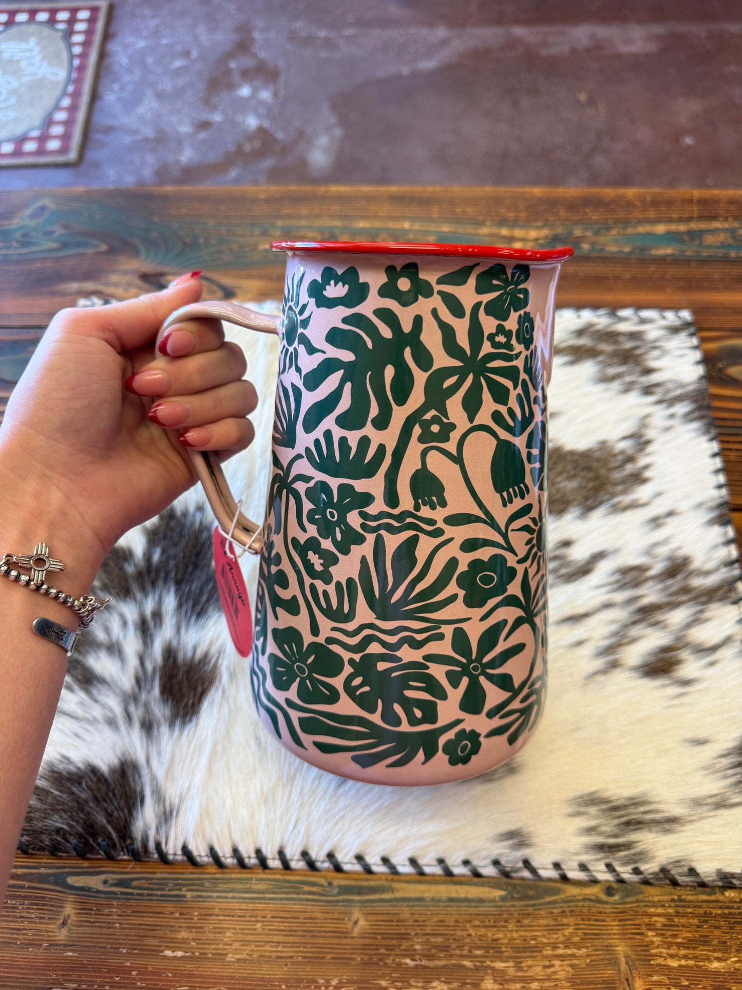 Enamel Pitcher - Drinky Drink