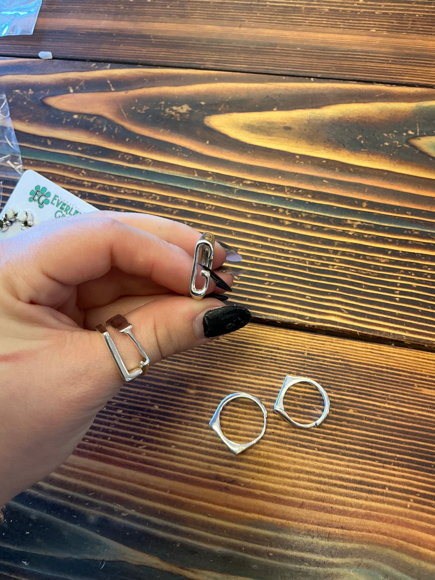 Sterling Initial Rings