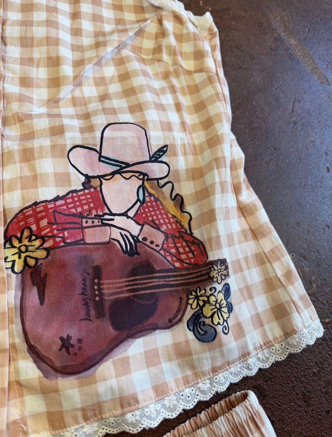 Cowgirl Gingham Short Set