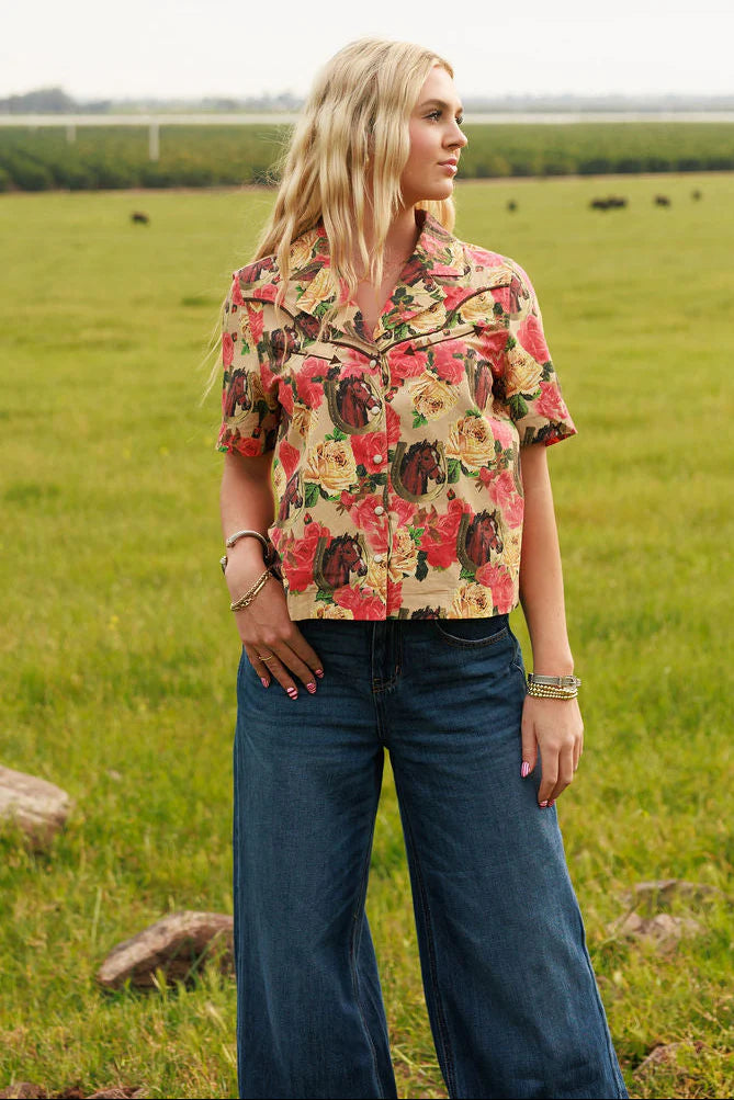 BLOOMING BRONC BLOUSE