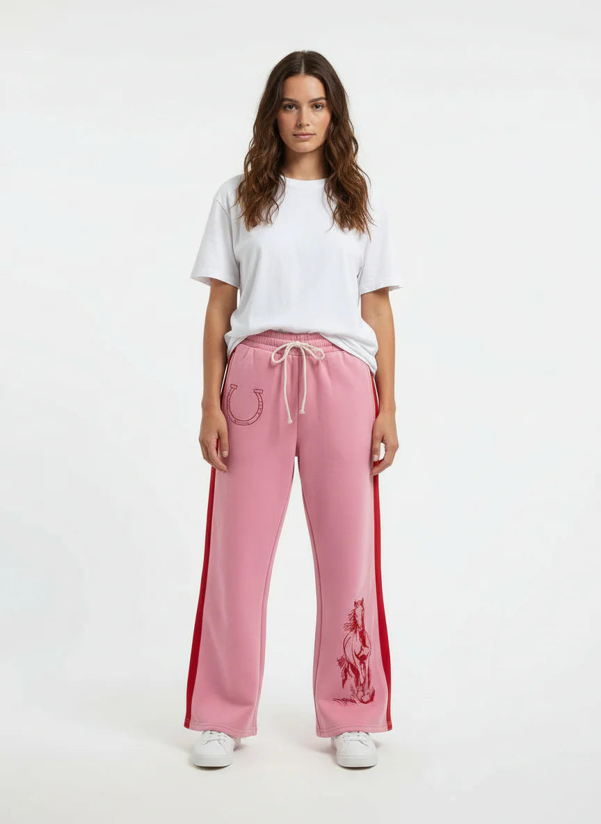 Pink Running Horse Sweatshirt OR Sweatpants (Sold Separately)