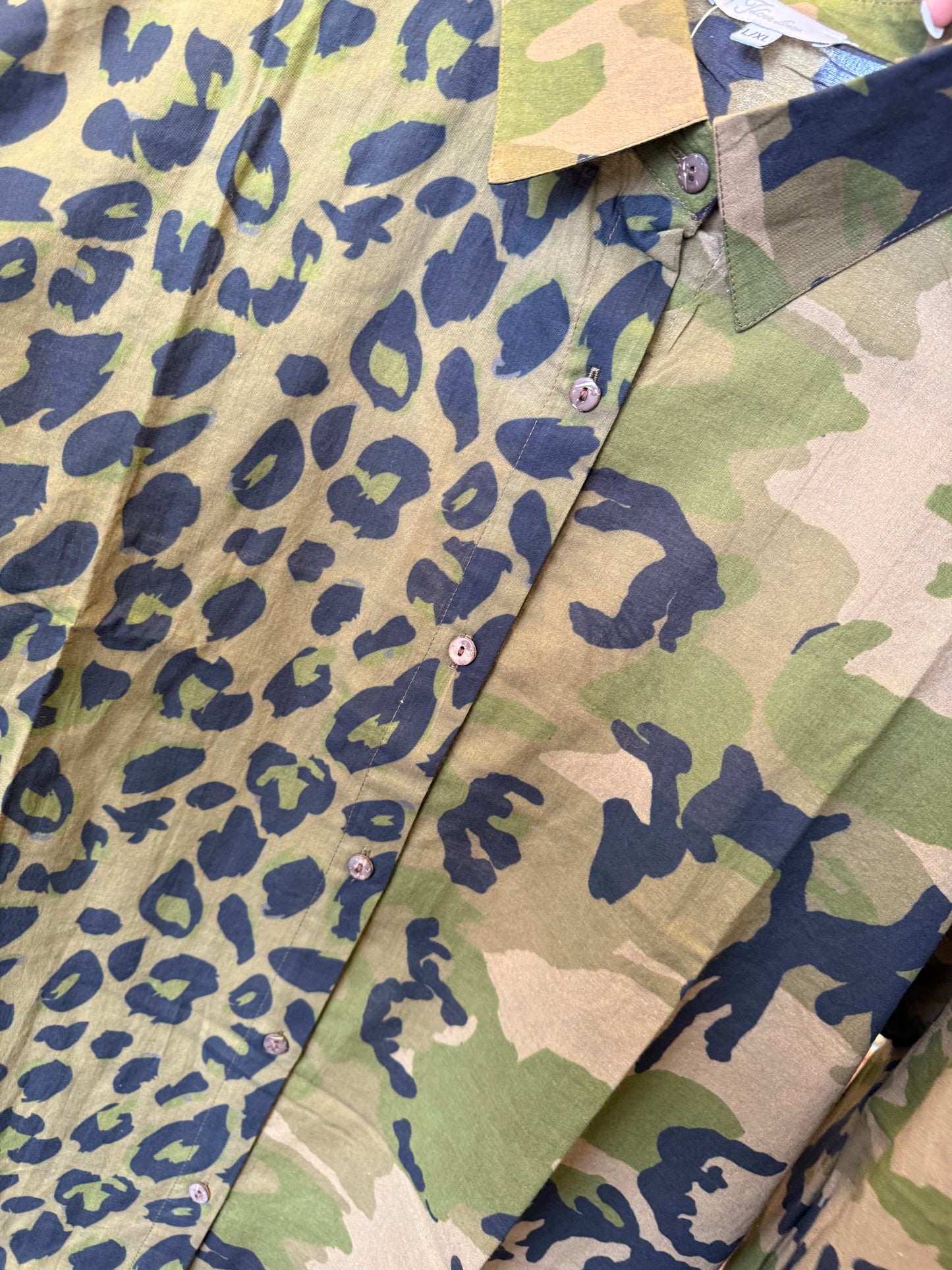 Leopard Camo Tunic/Jacket/Top