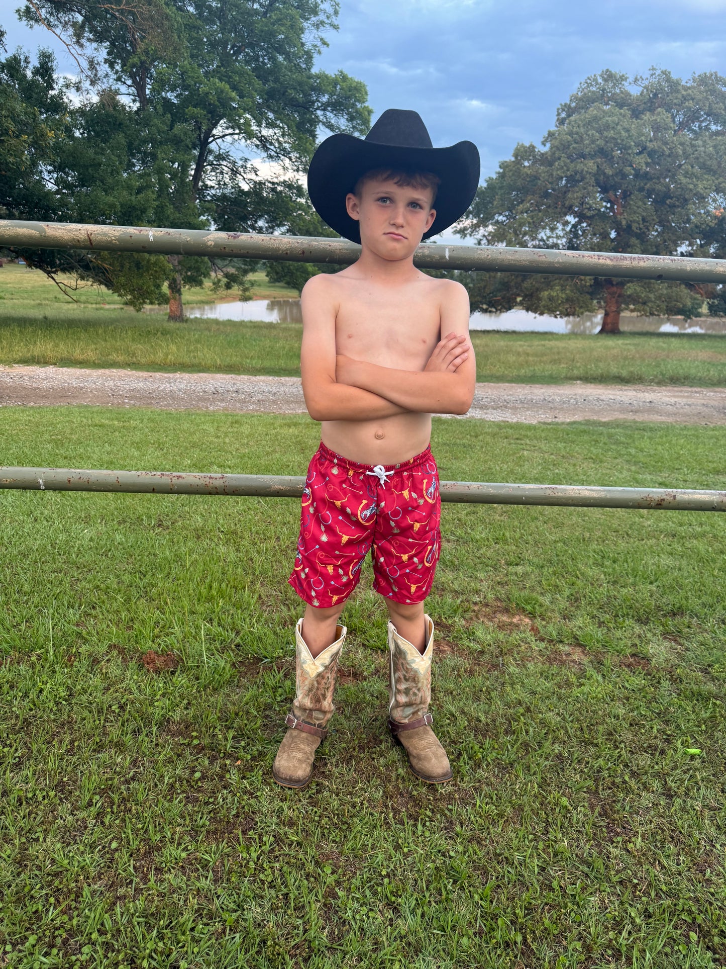 Red Arrow Cowboy Swimsuit