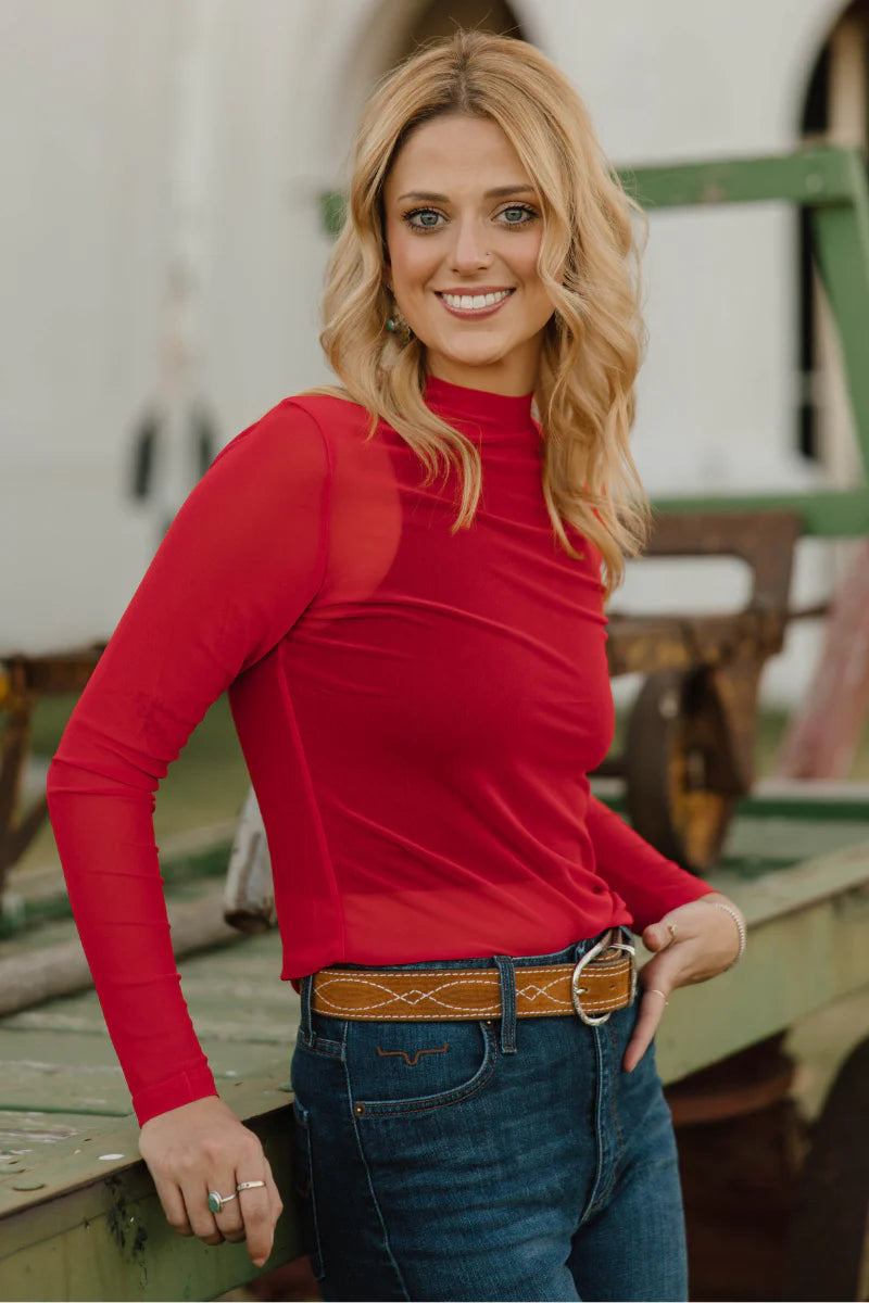 MESHED OUT TOP