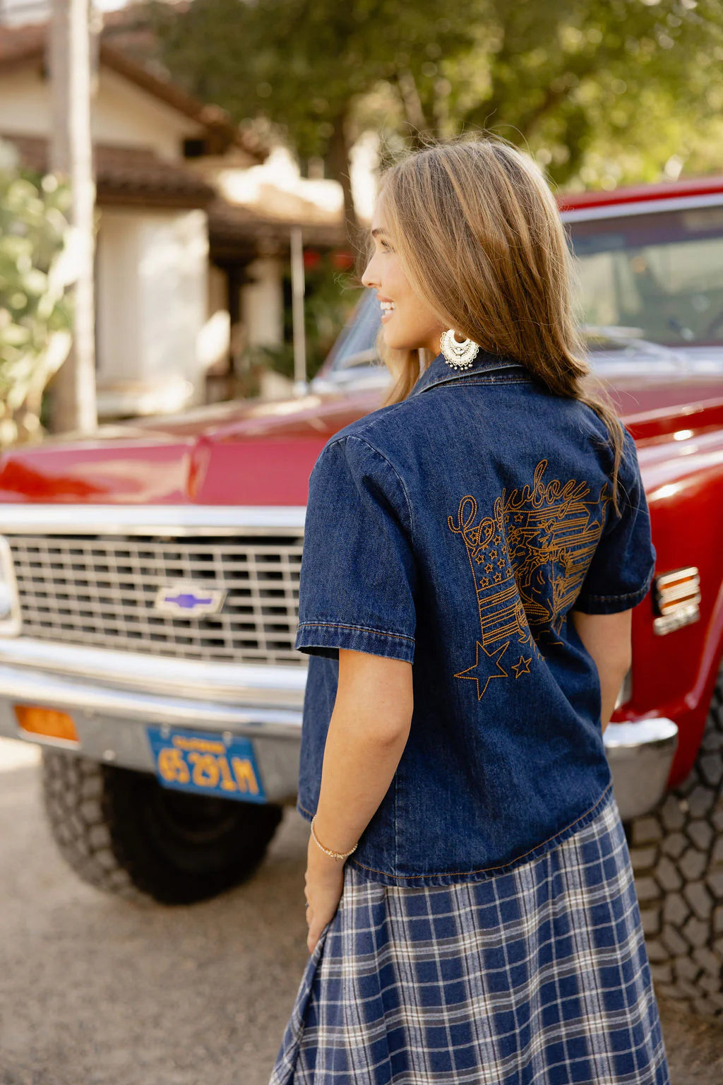 FREEMAN RANCH DENIM TOP
