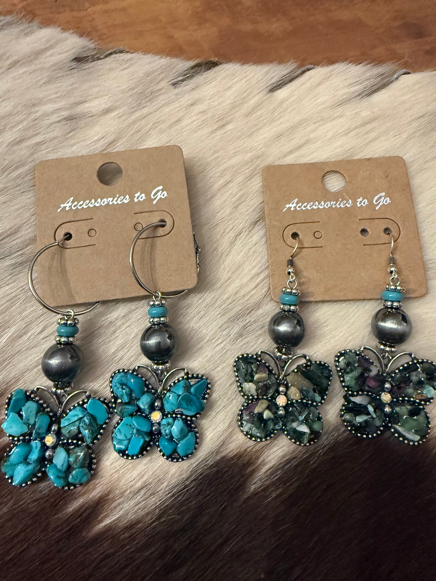Butterfly Blue Earrings