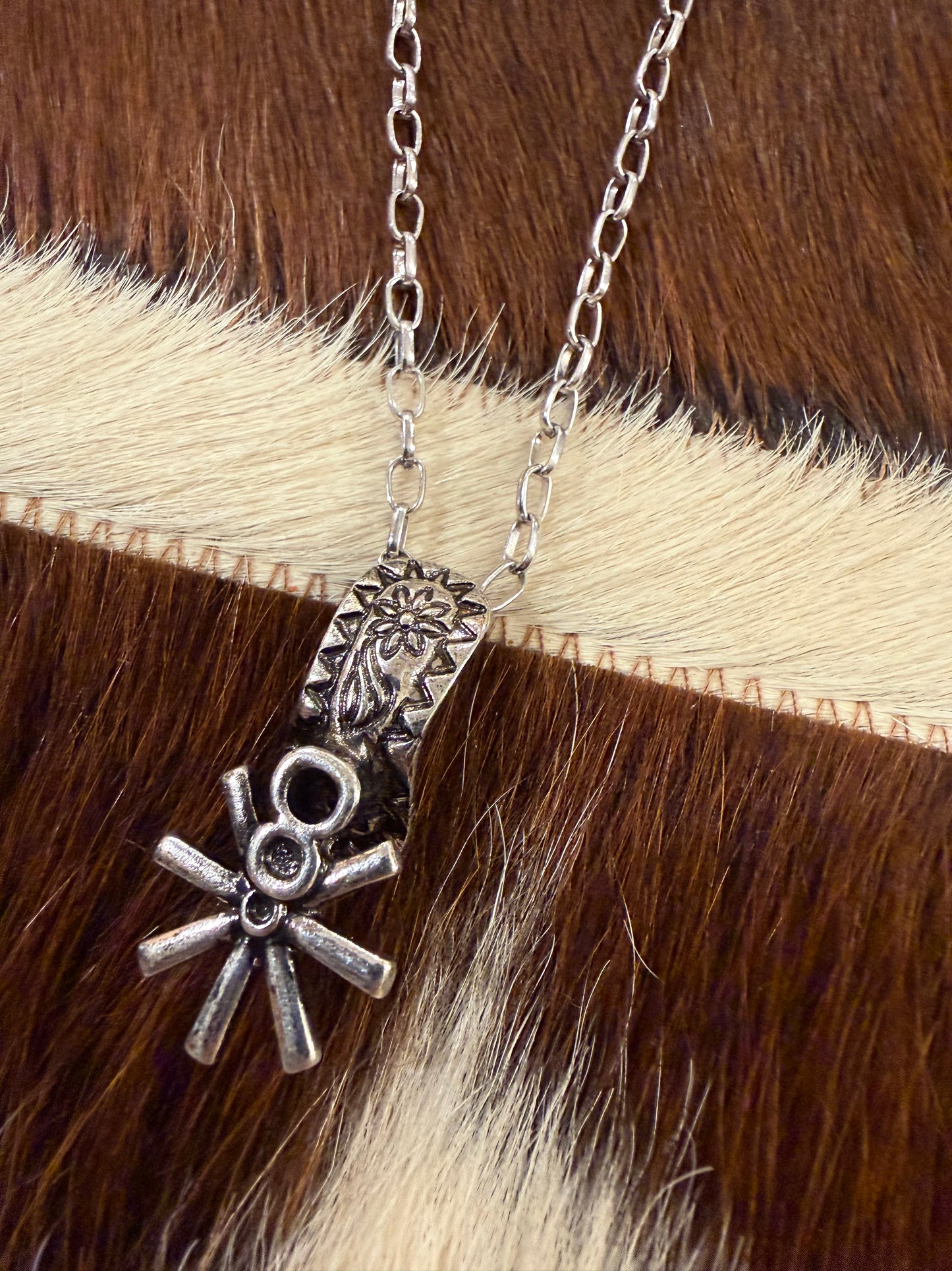 Tooled Spur Necklace