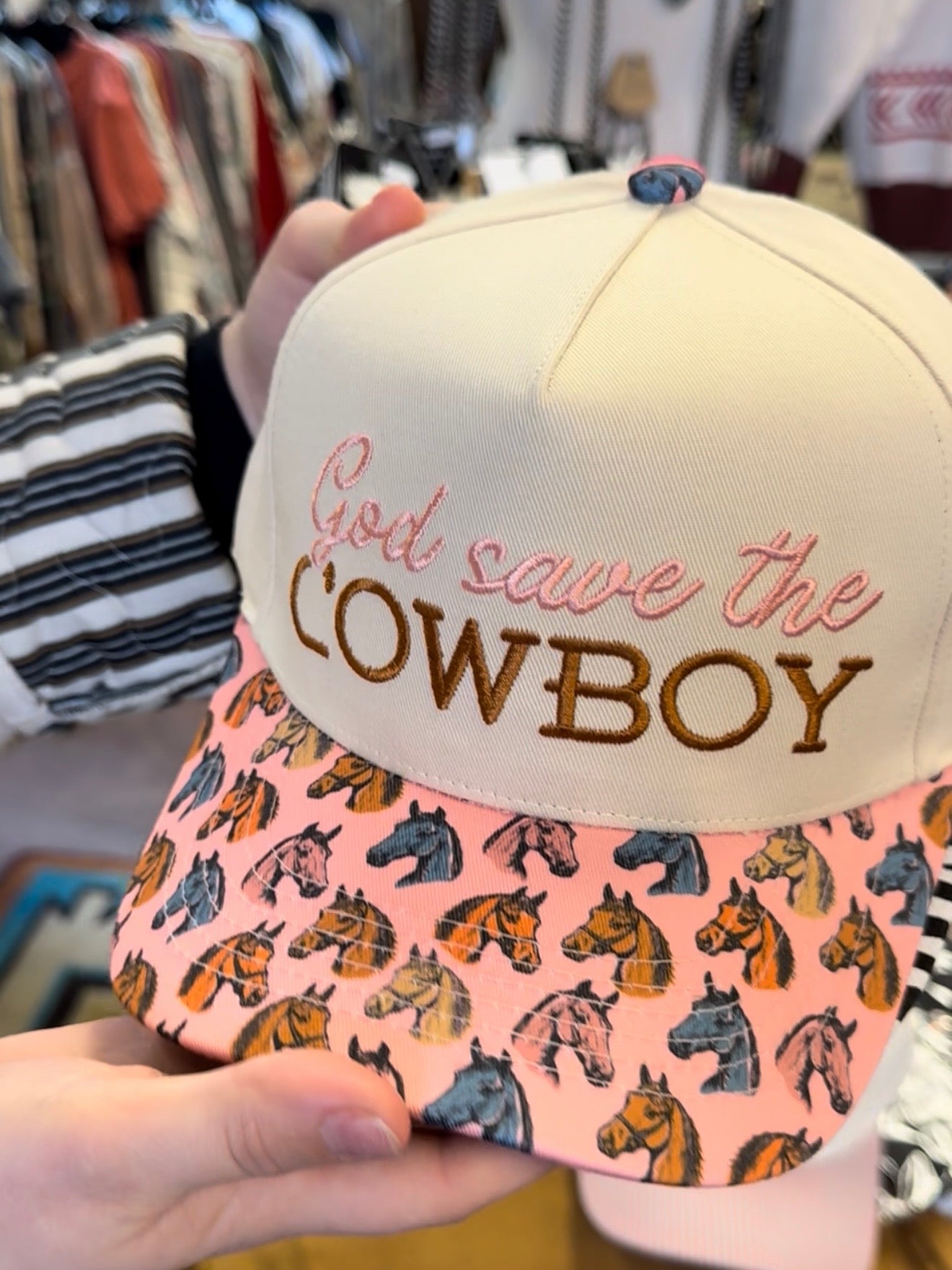 God Save the Cowboy Canvas Cap