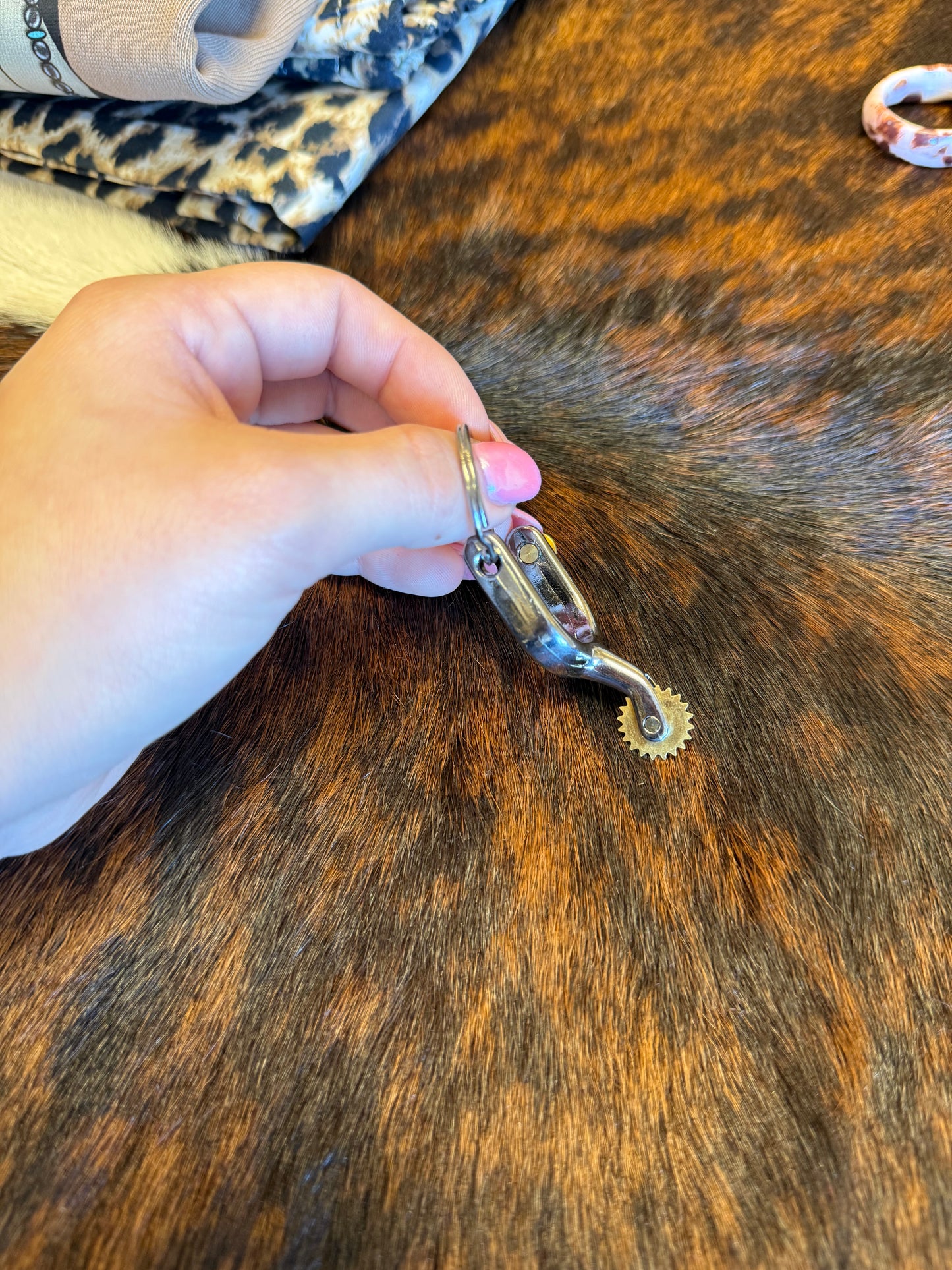 Spurly Spur Keychain