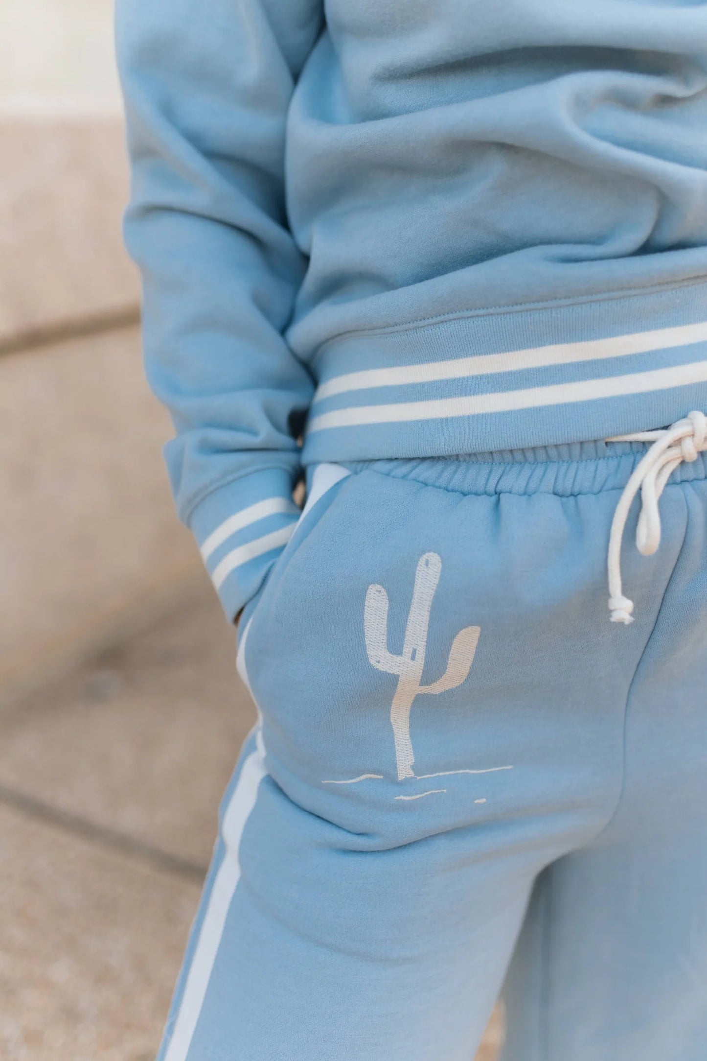 Blue Howdy Sweats (Sold Separately)