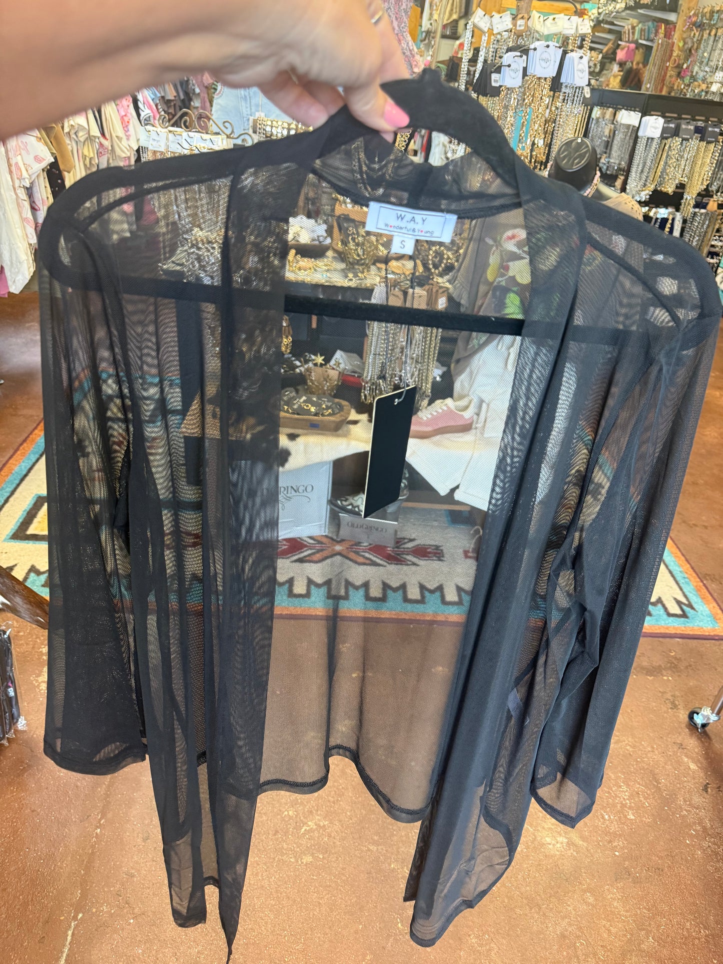 CHIFFON LONG SLEEVE TIE TOP CHOLI BLOUSE