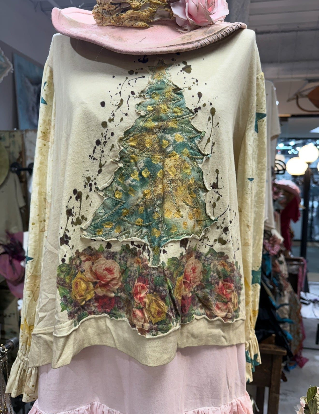 Rosie Pink Christmas Shirt / One Size