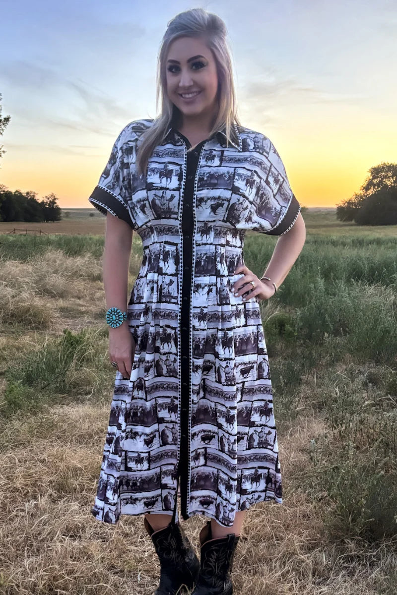 RANCH SKETCH DRESS