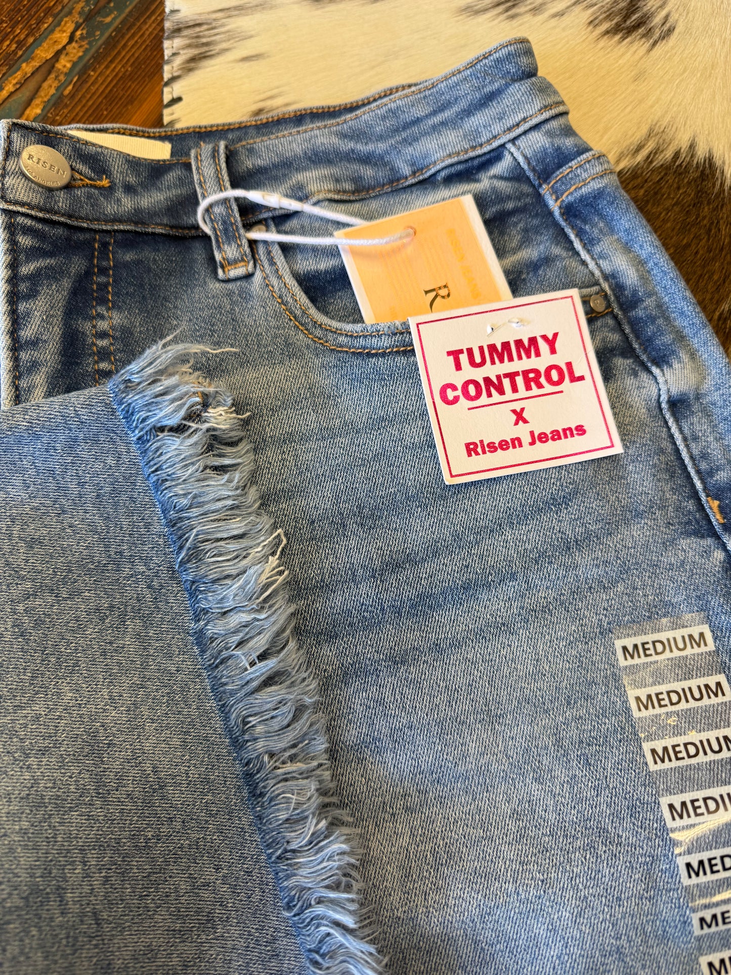 Risen Tummy Control Slouchy Bermuda Shorts