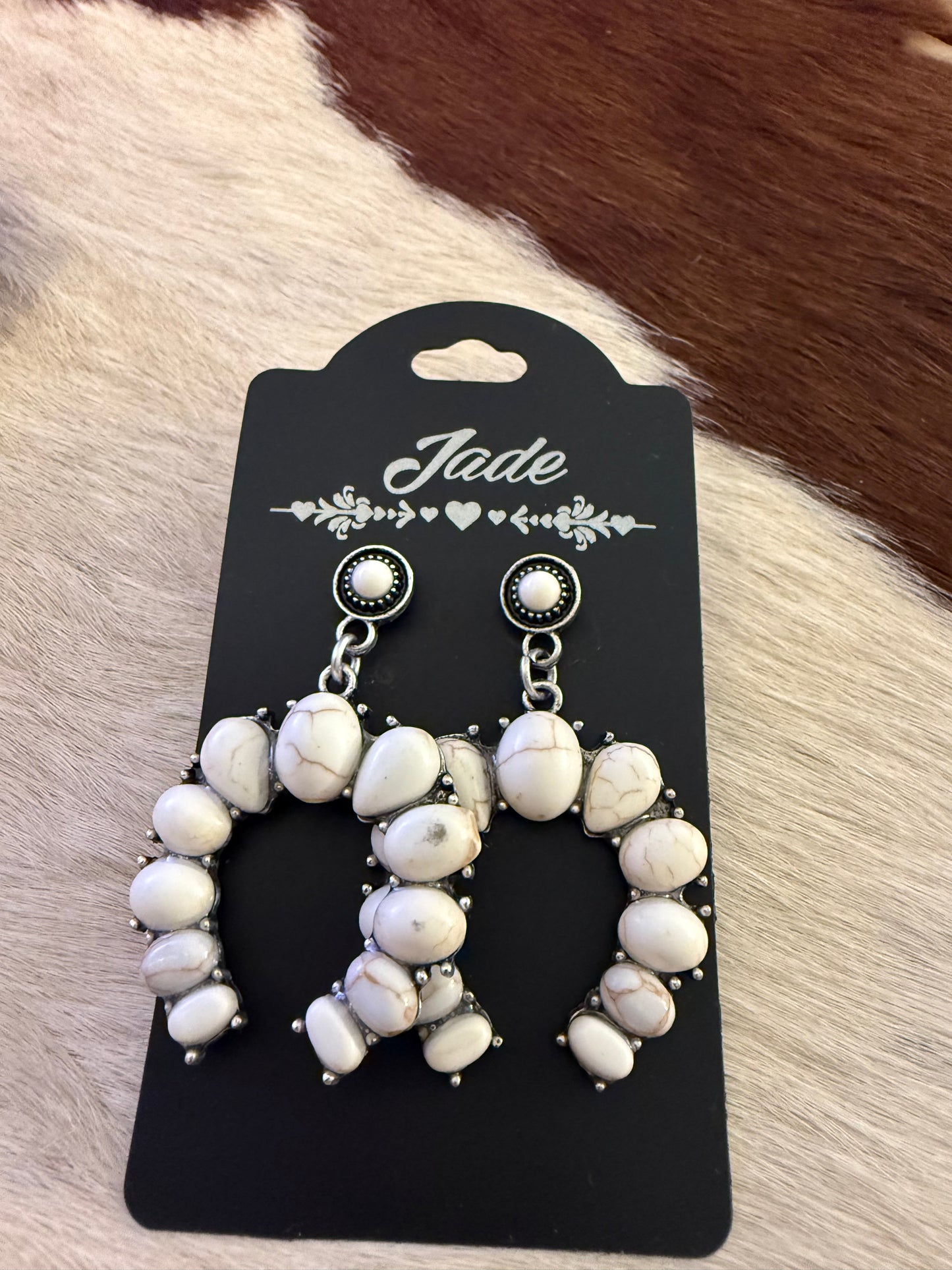 Horseshoe Stone Earrings