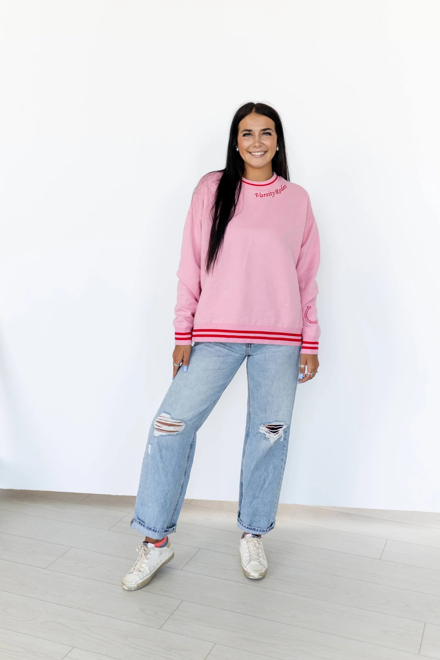 Pink Running Horse Sweatshirt OR Sweatpants (Sold Separately)