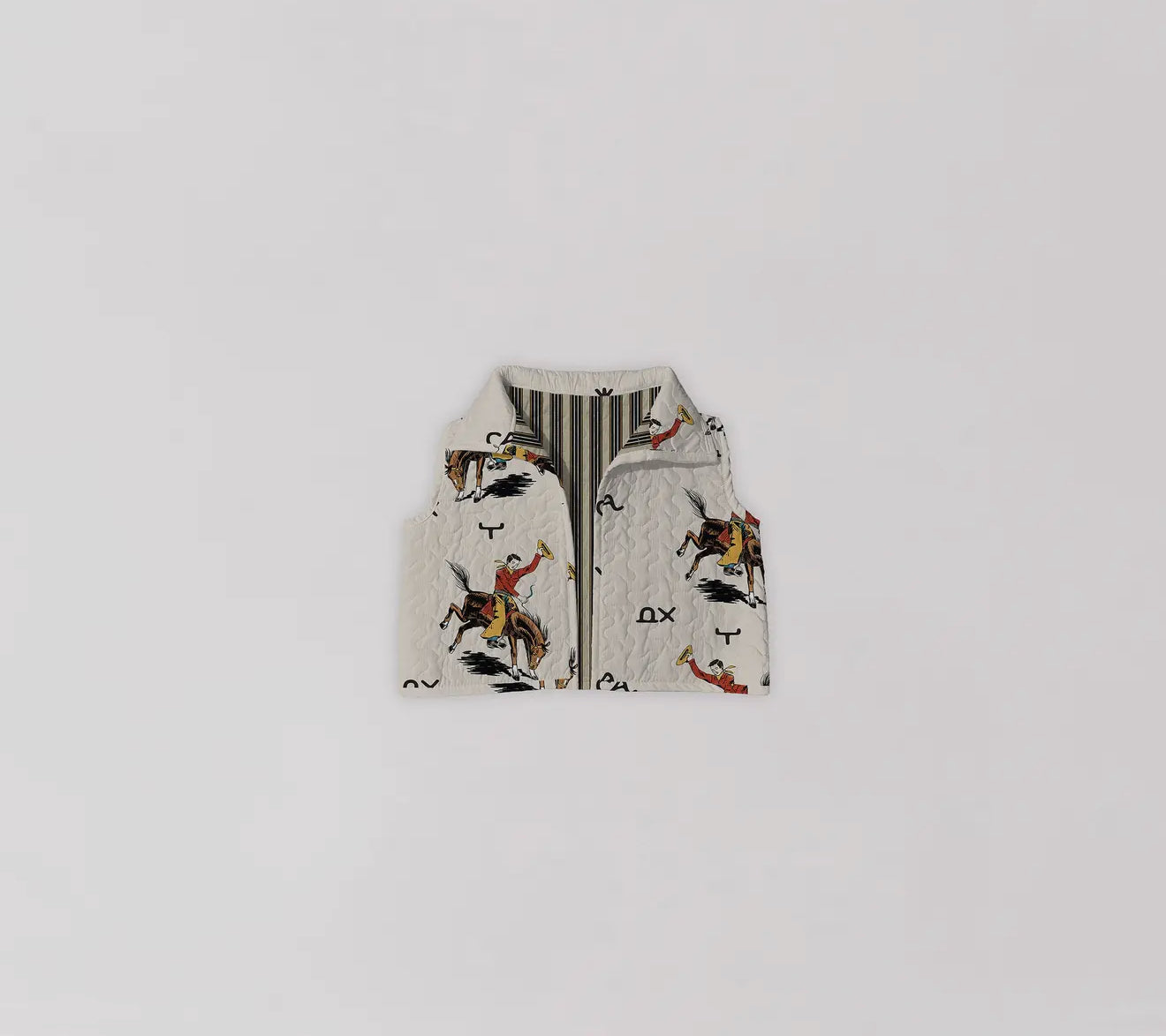 Lazy J Linen Quilted Cate Vest