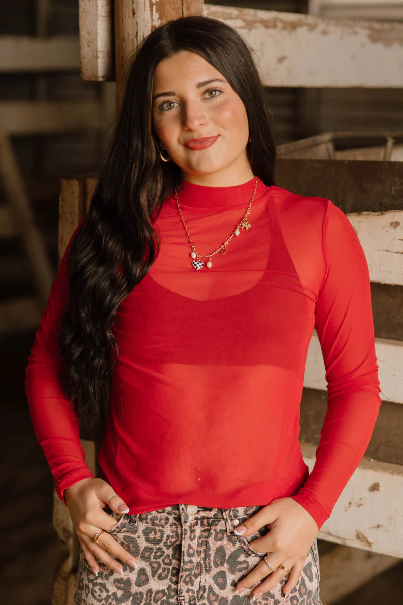 MESHED OUT TOP