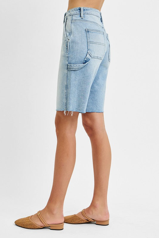 Risen High Rise Bermuda w Side Tab Detail