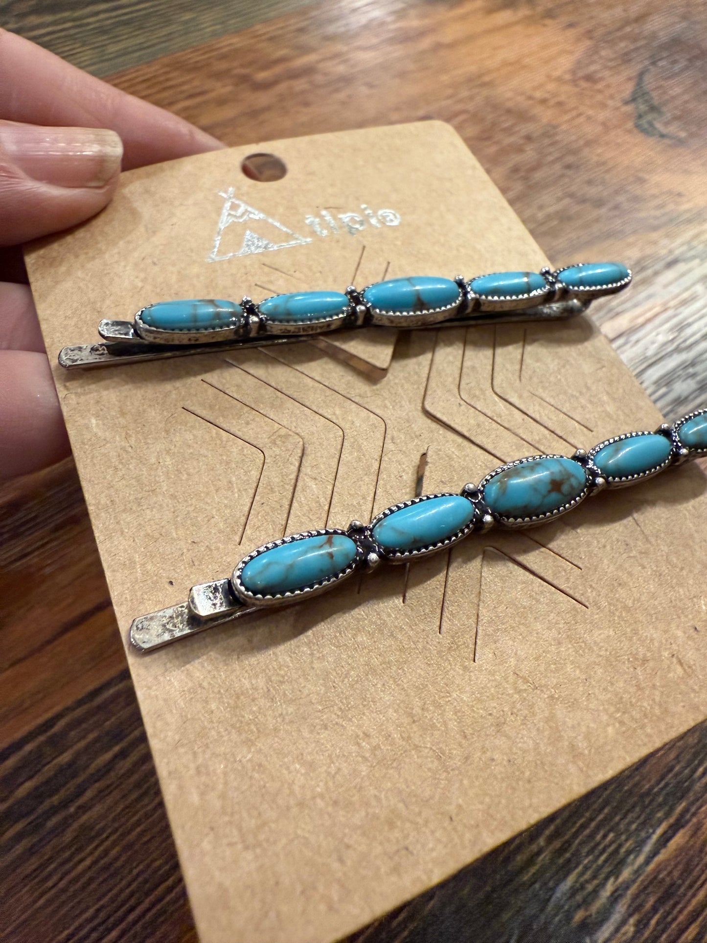 Cash Turquoise Hair Pins
