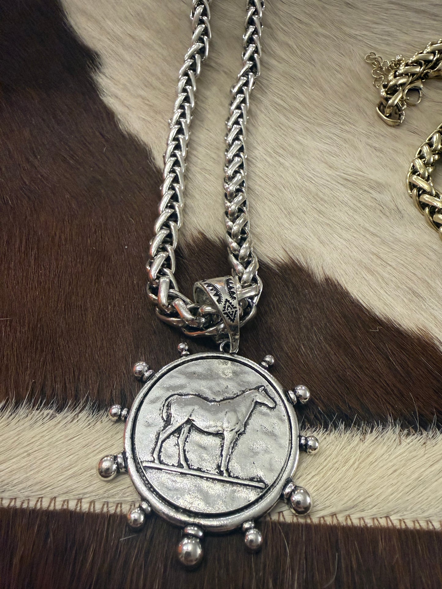 Quarter Horse Medallion Necklace