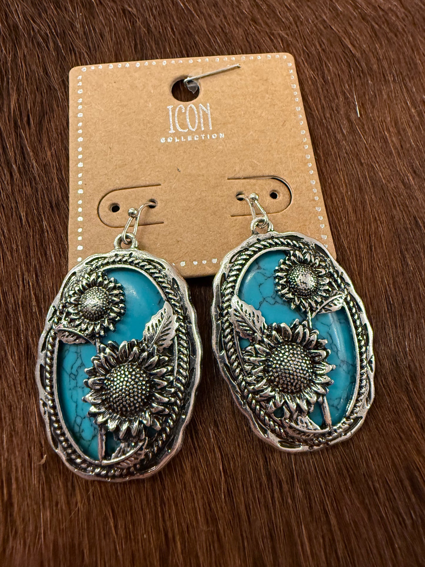 Rustic Flower Earrings