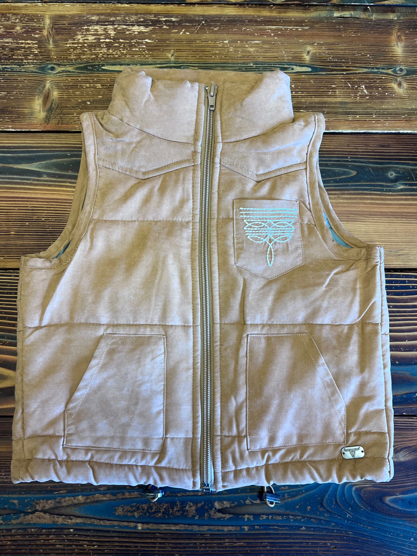 Girls Boot Stitch Puffer Vest