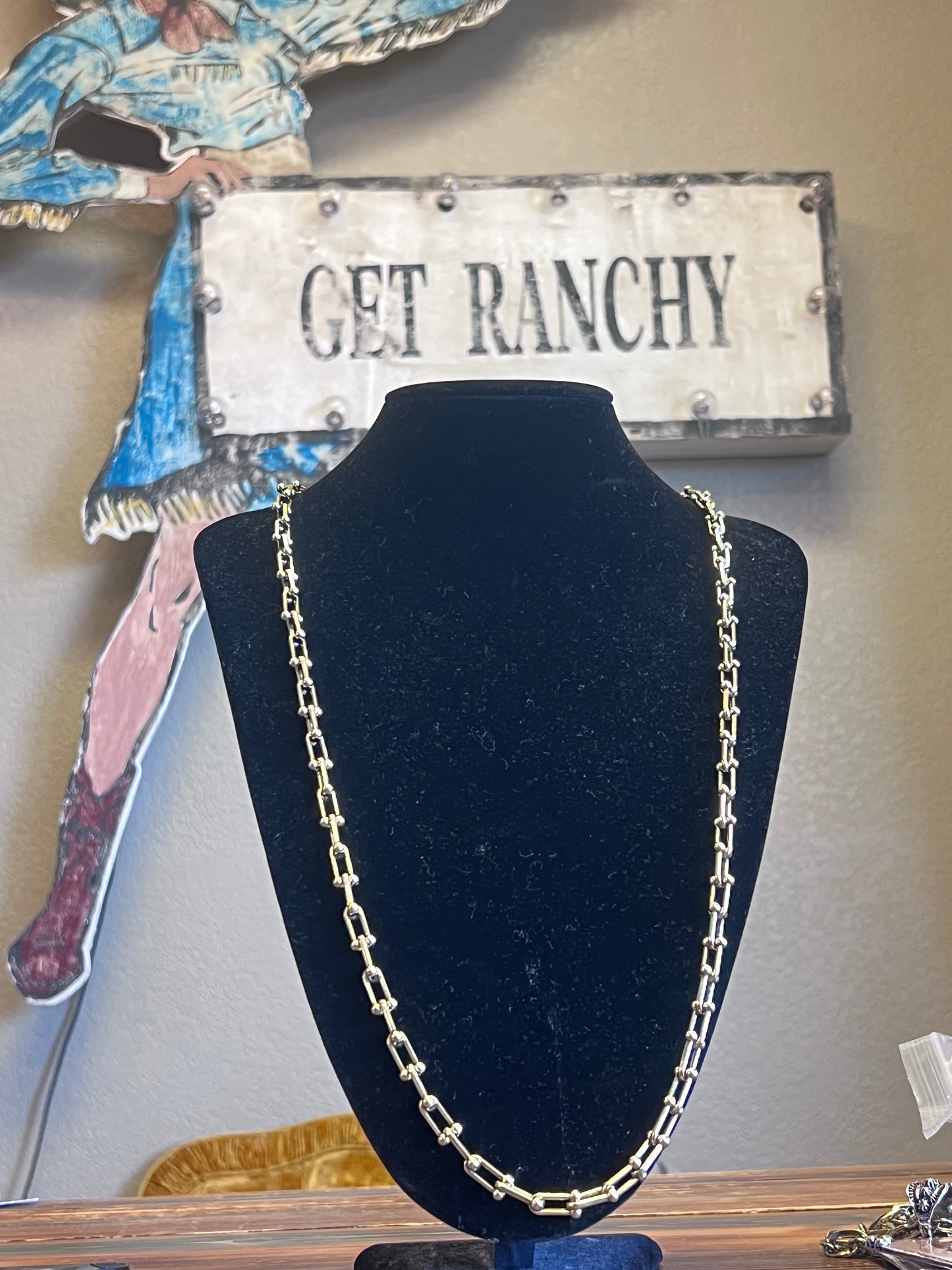 Long Graduated Link Necklace