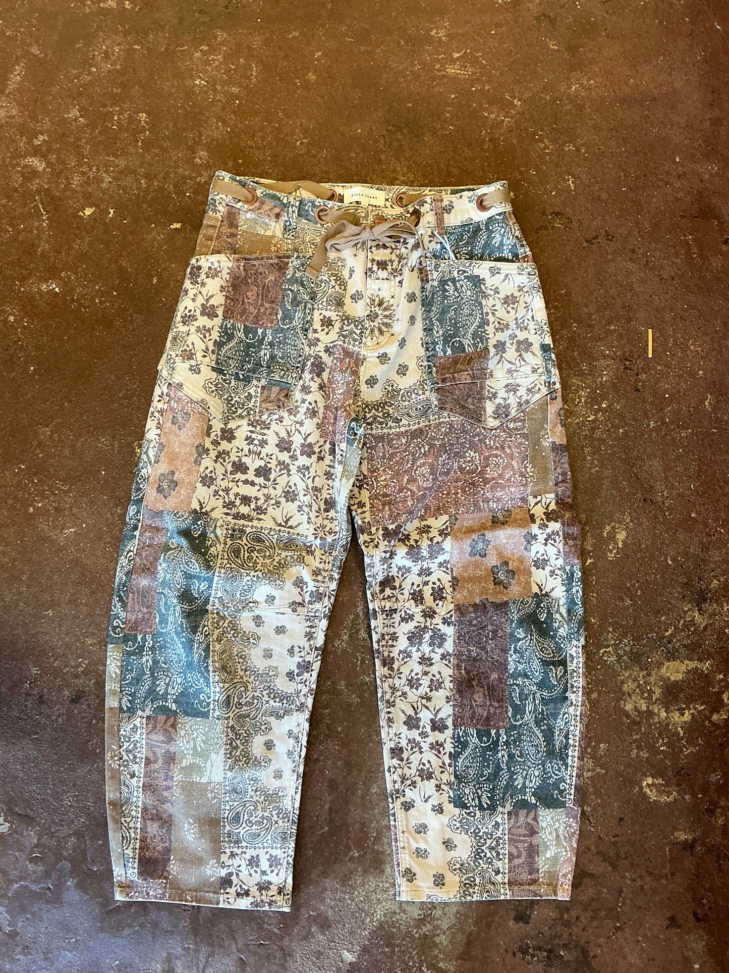 Earth Block Risen Barrel Pants