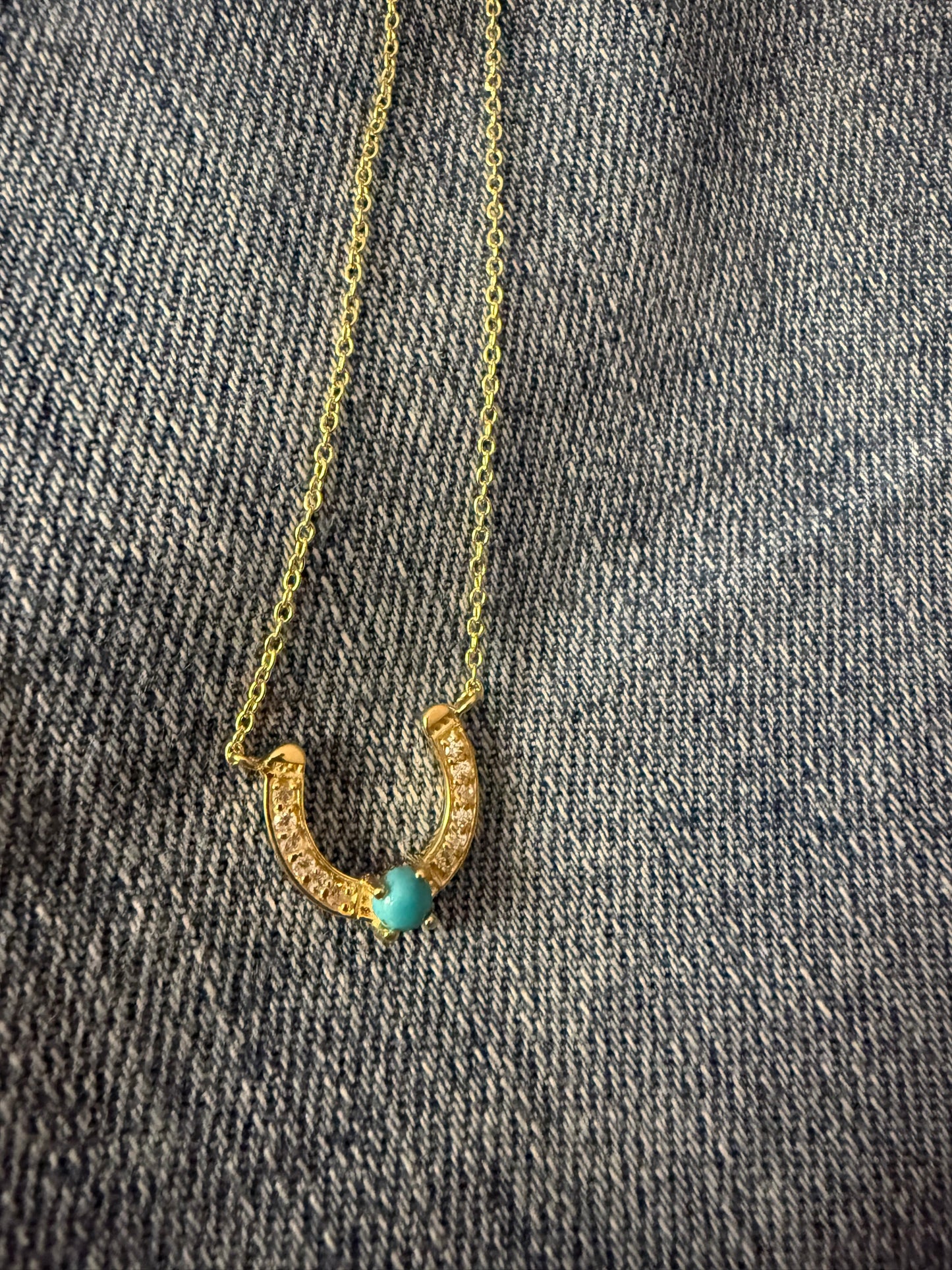 Golden Horseshoe Necklace