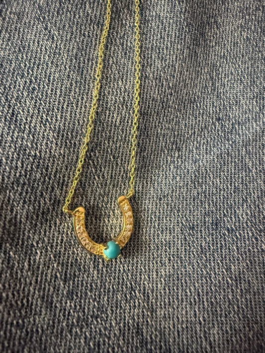 Golden Horseshoe Necklace