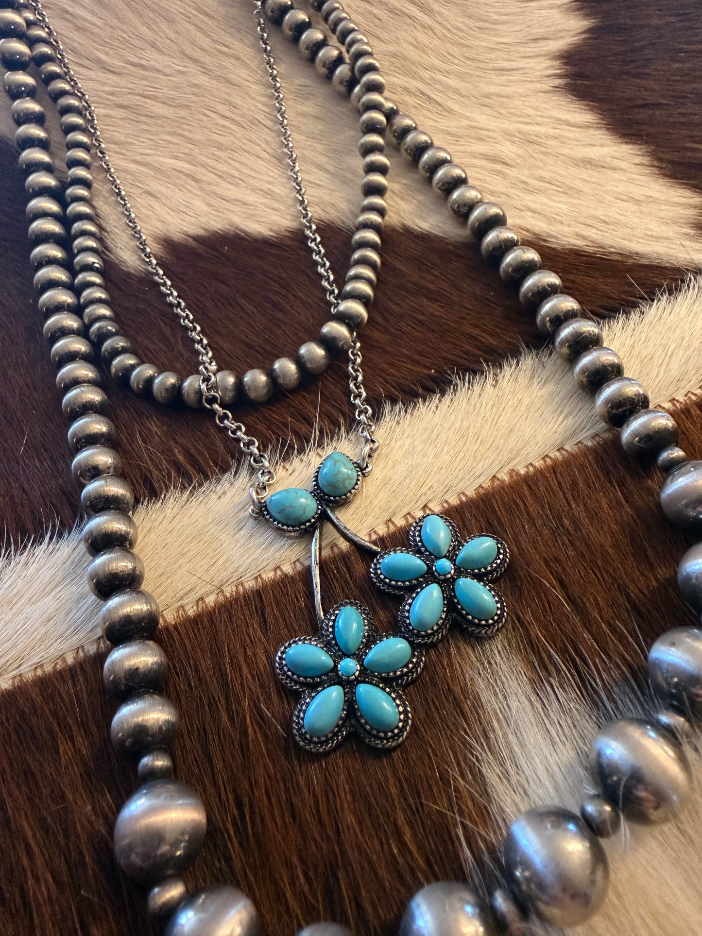 Turquoise Cherries Necklace