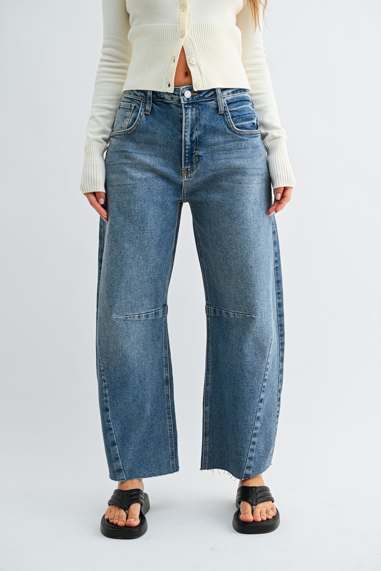 The Seamed Barrel Jean