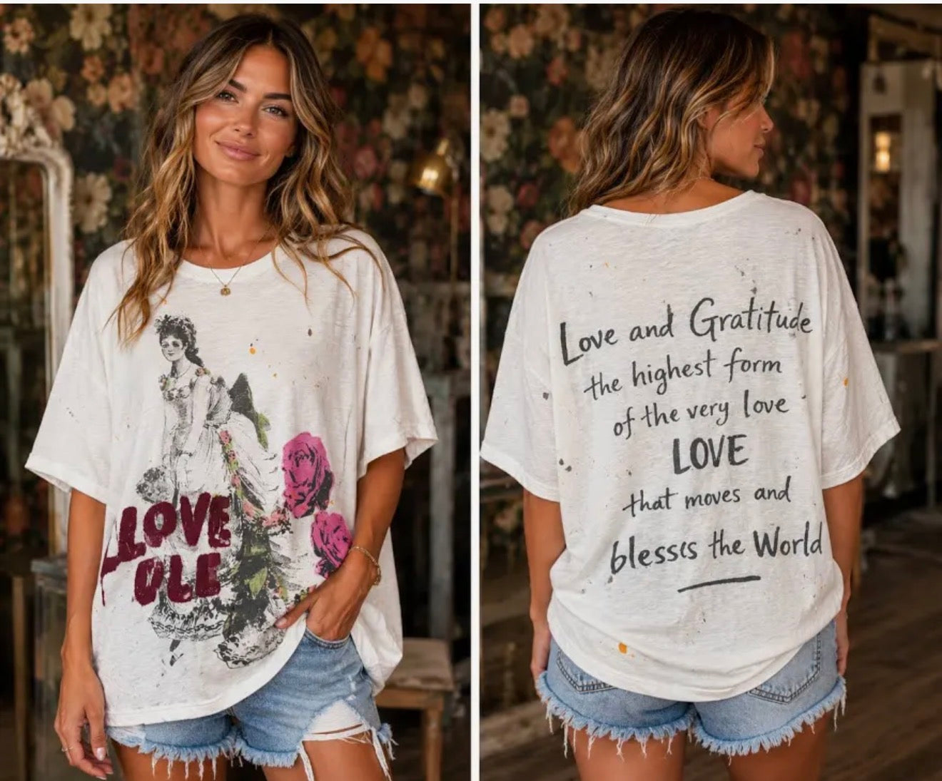 Love Rules - Worn and Weathered Tee