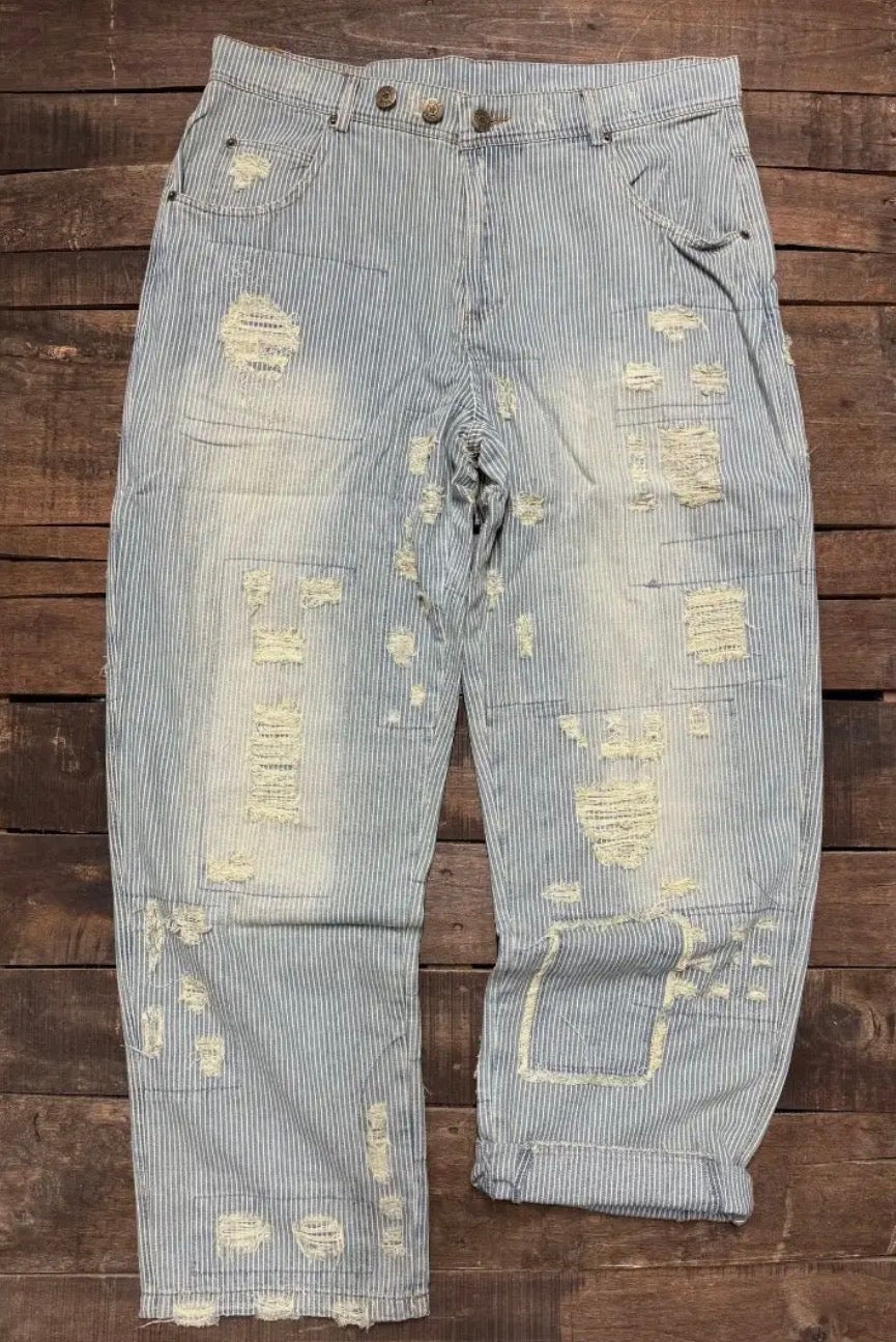 Railroad Blue Peace and Love Jeans