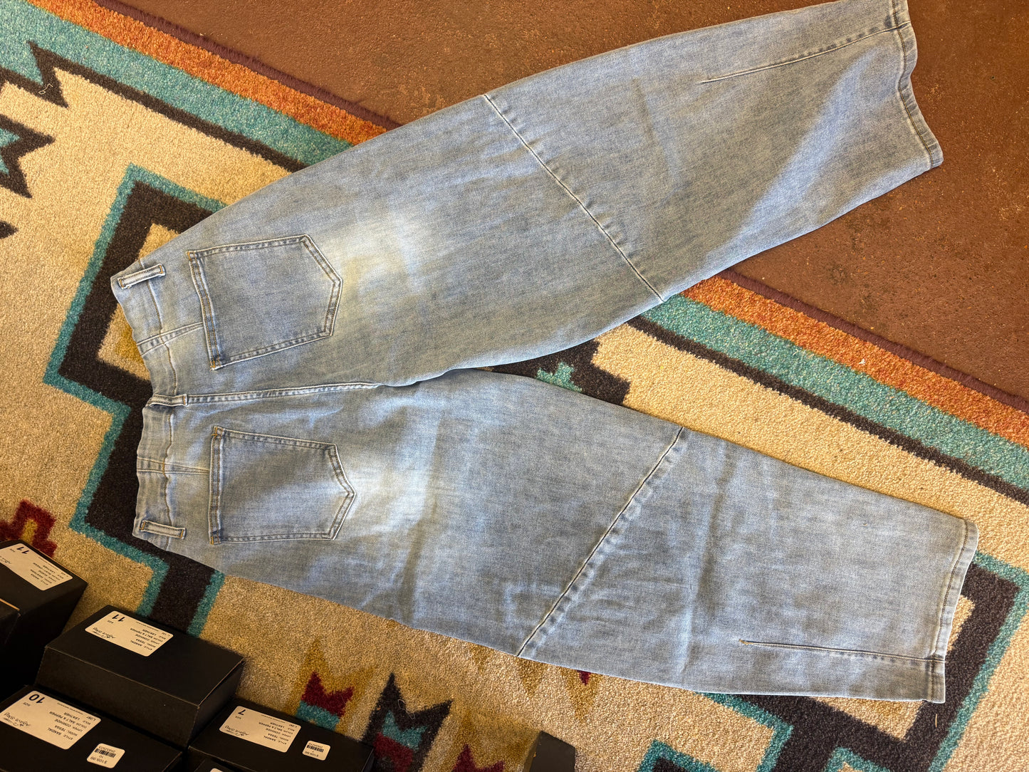 Heart Patched Mineral Washed Jean