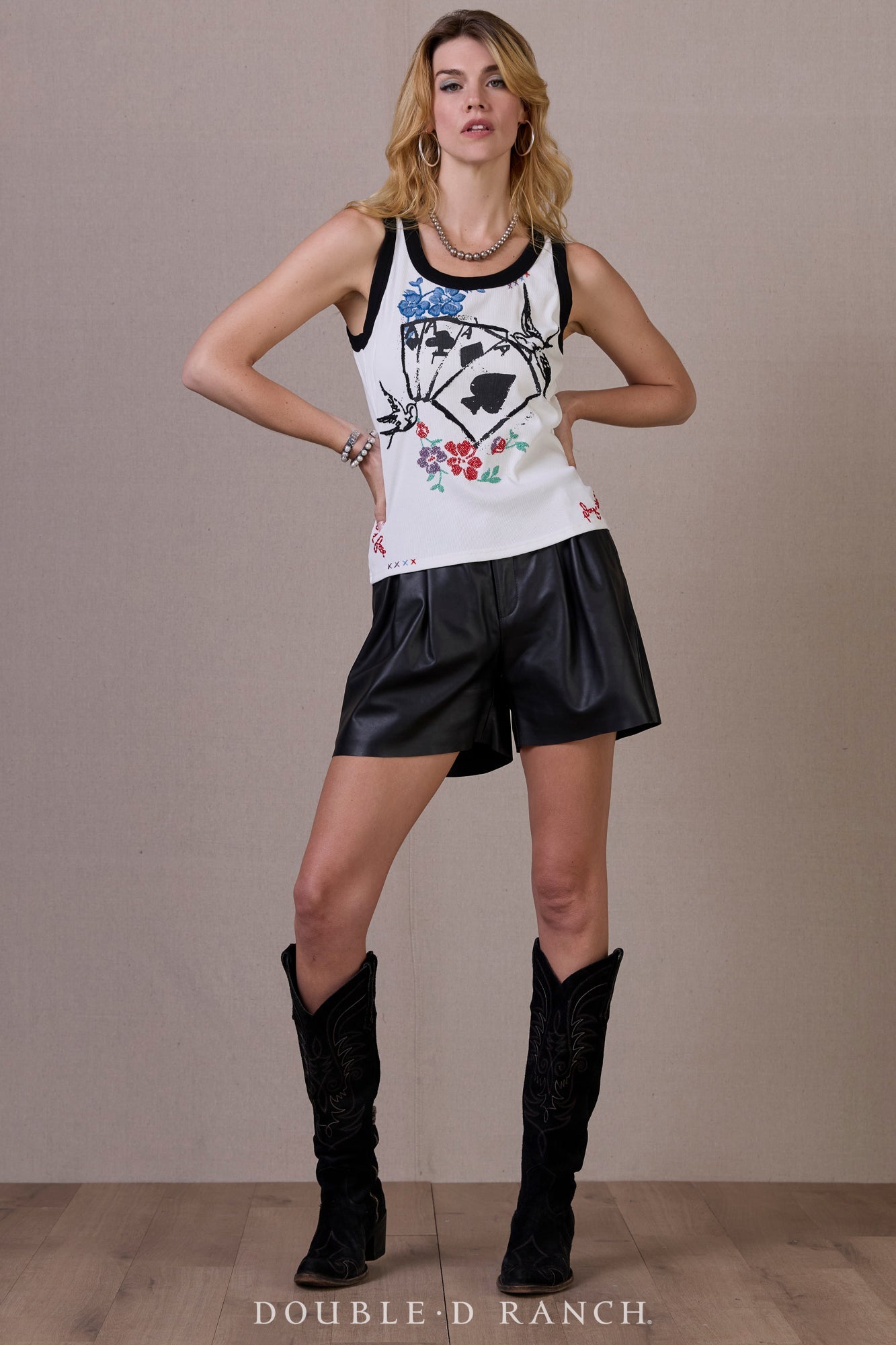 Double D Runaway Rose Tank