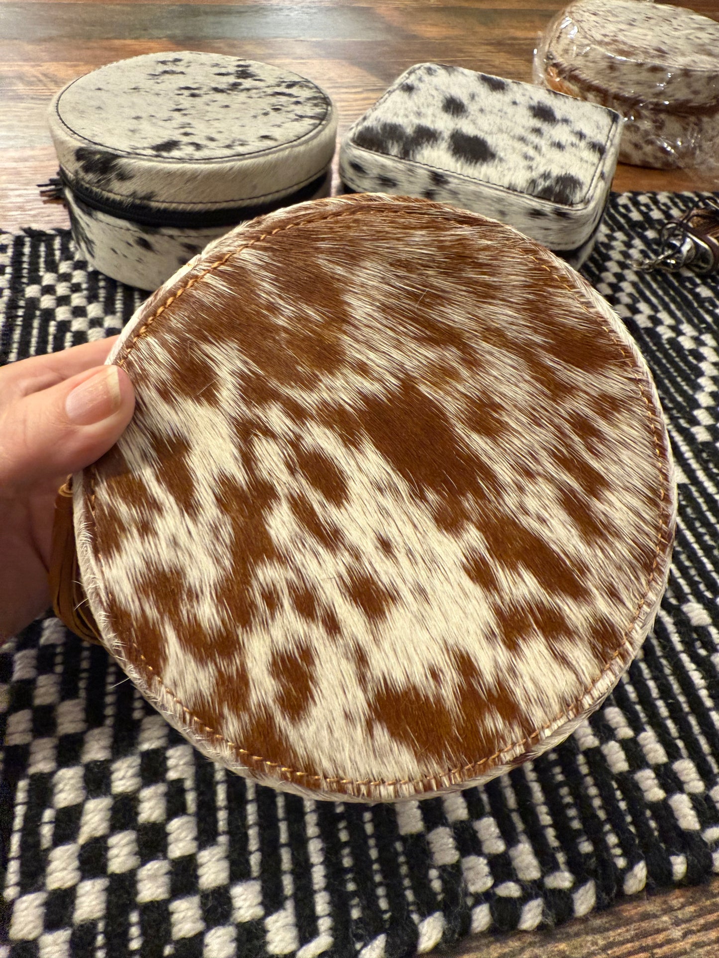 Cowhide Jewelry Box