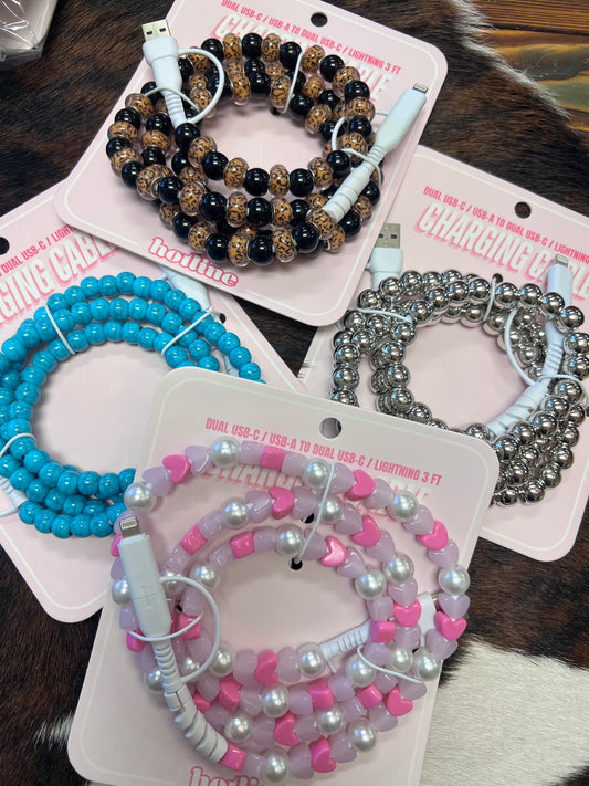 Beaded Phone Chargers