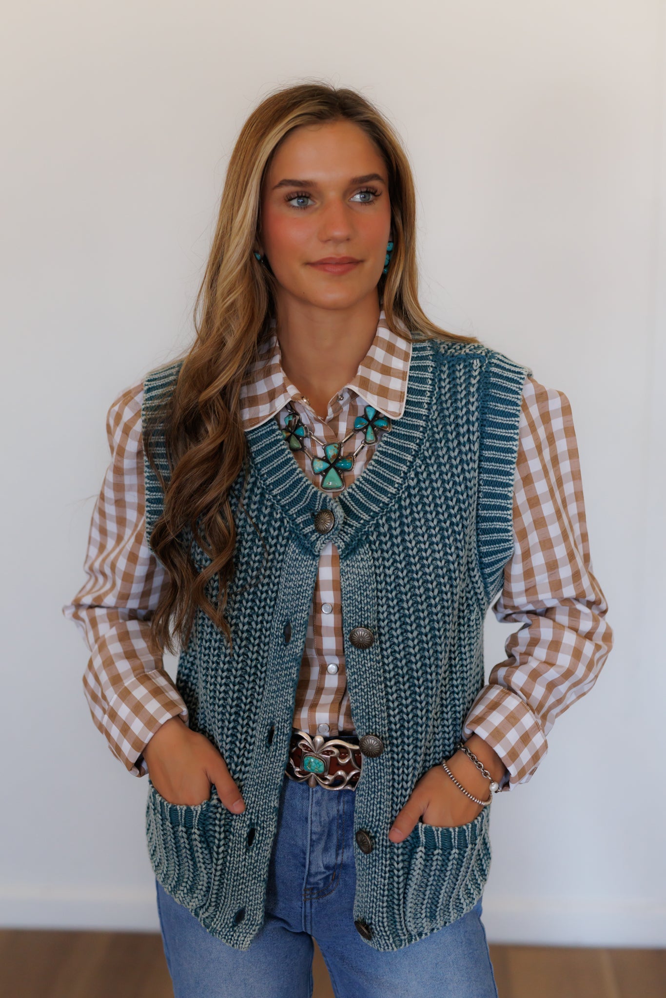Corded Concho Vest