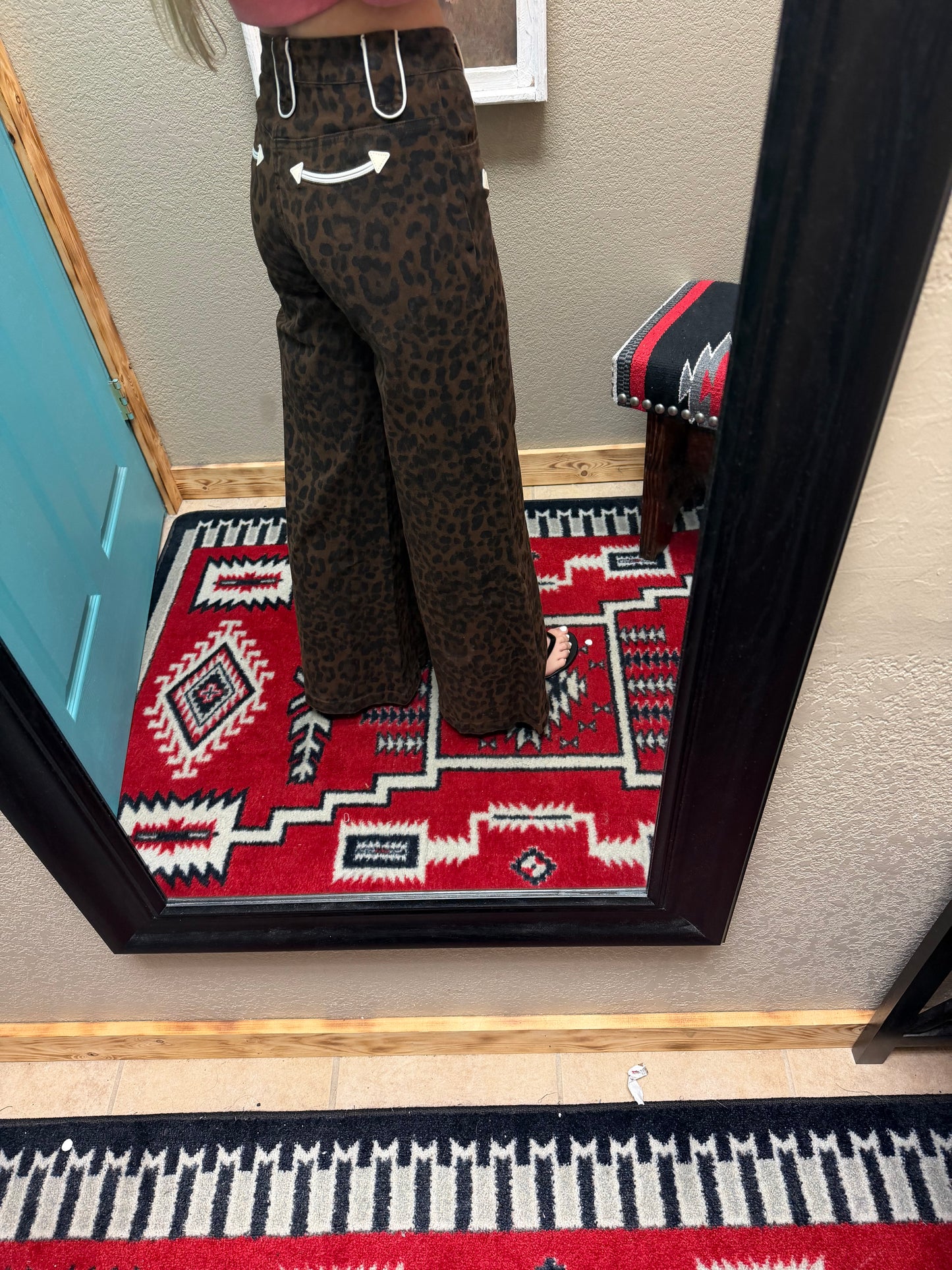 Howdy Hanny Wide Legged Leopard Pants