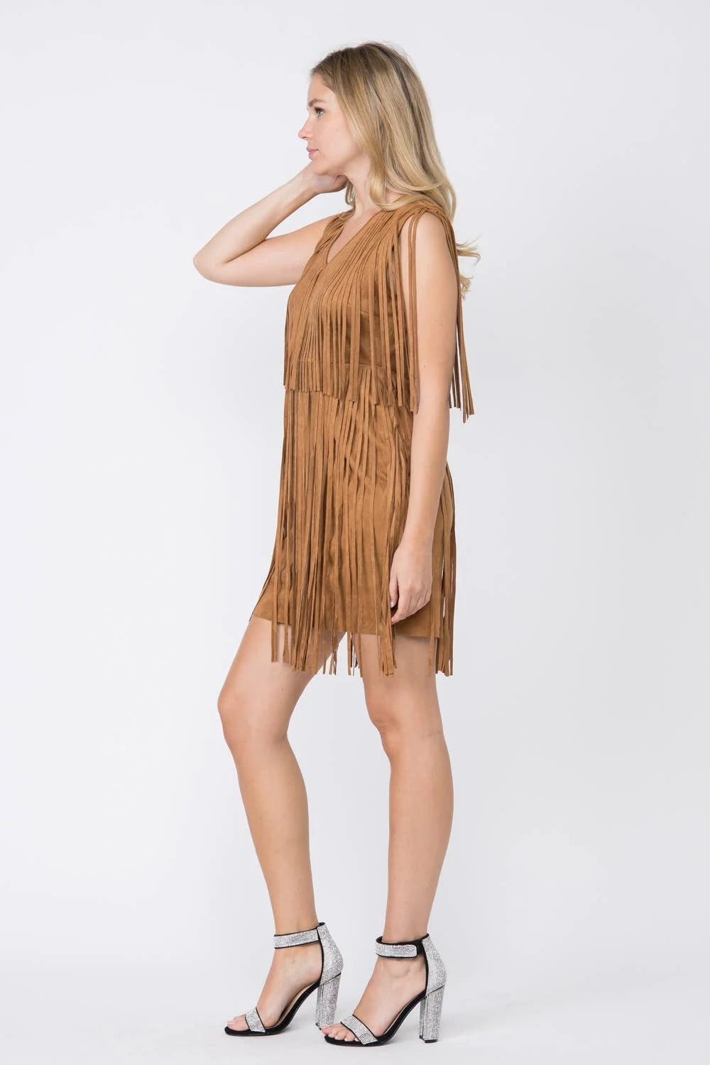 Suede Fringe Dress