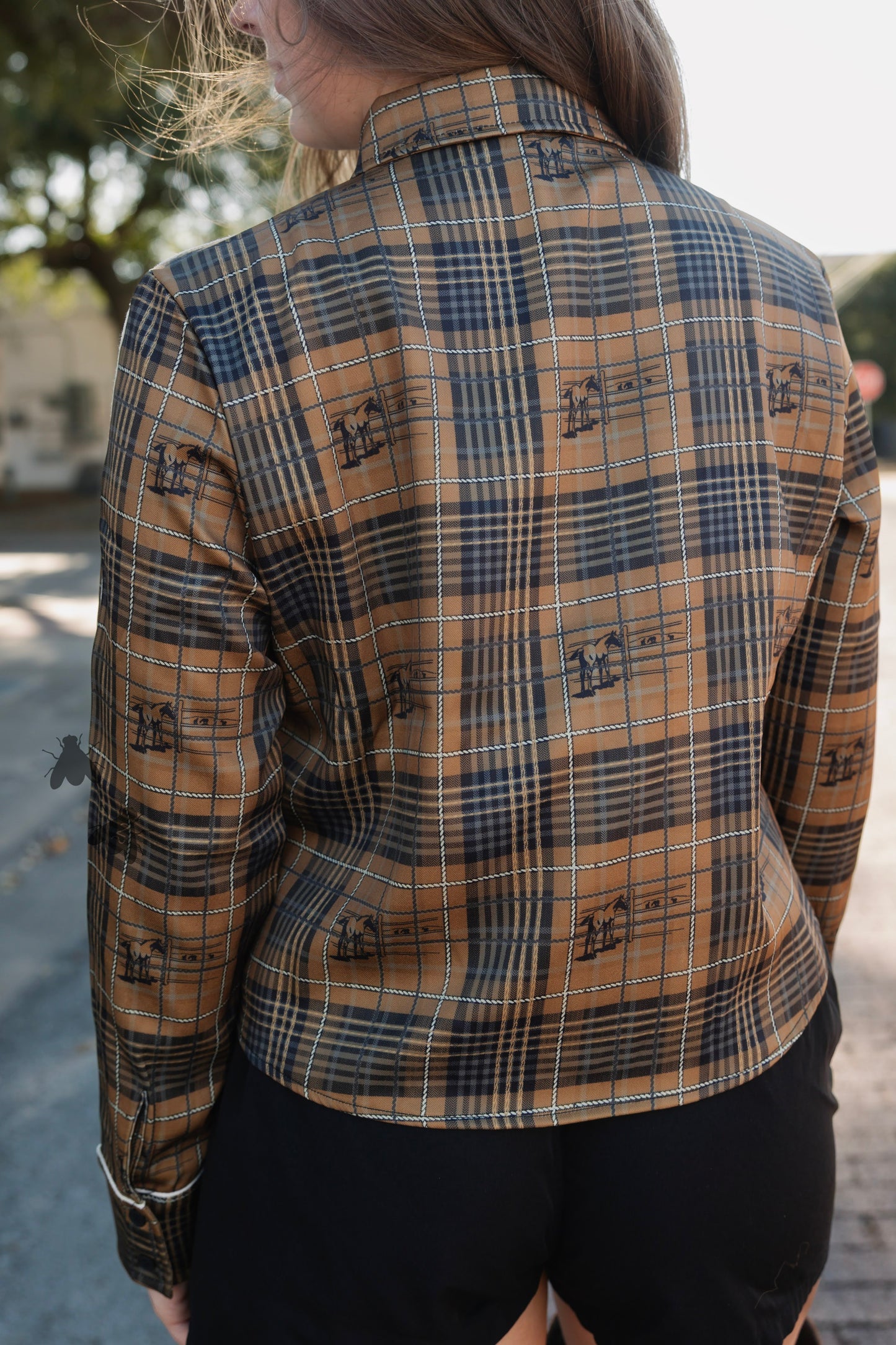 PLAID ROUNDUP TOP/JACKET