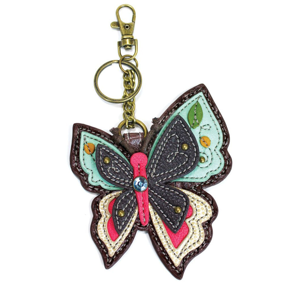 KEY FOB/COIN PURSE - NEW
BUTTERFLY