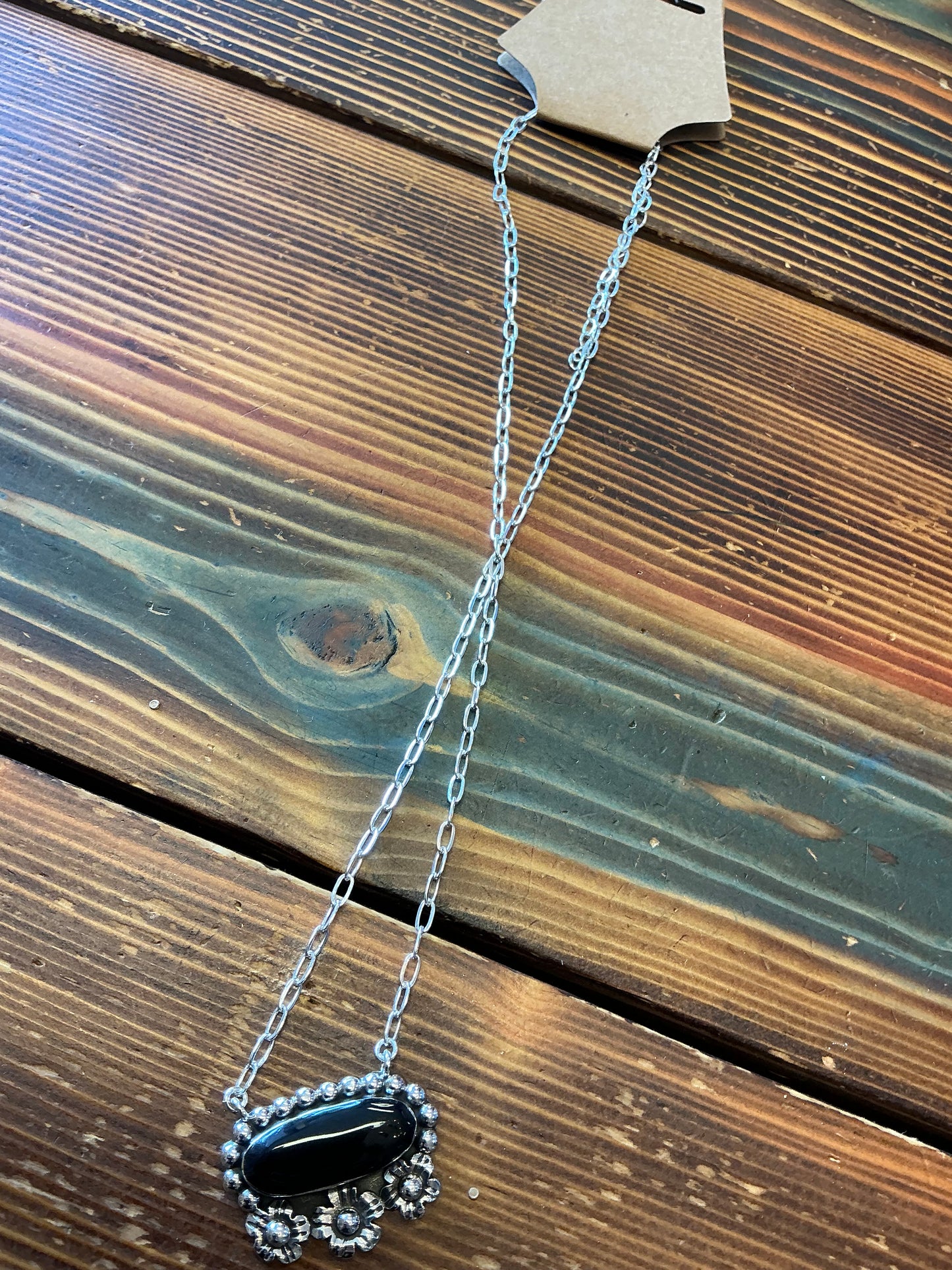 TQ Oval Triple Flower Necklace (T3213)
