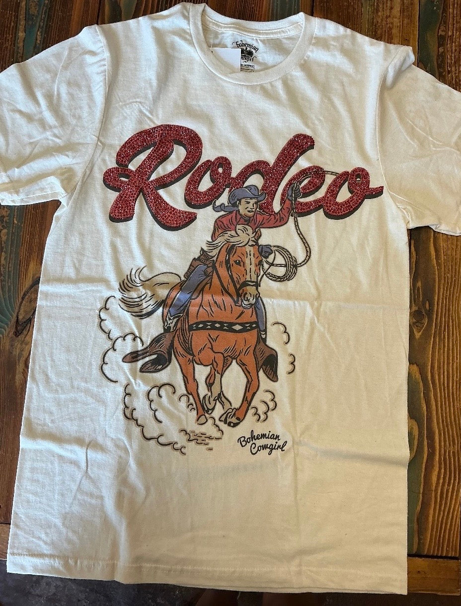 RODEO RED W/STONES TEE