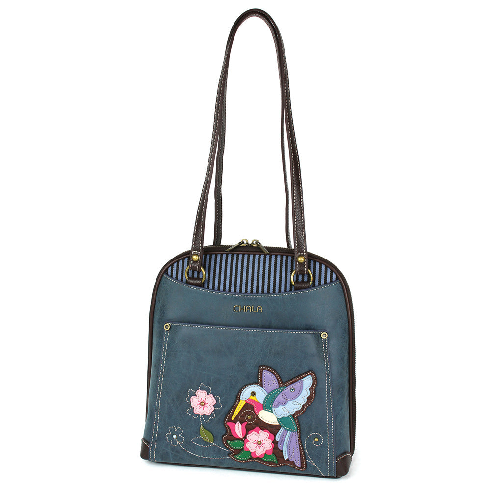CONVERTIBLE BACKPACK PURSE
- HUMMINGBIRD