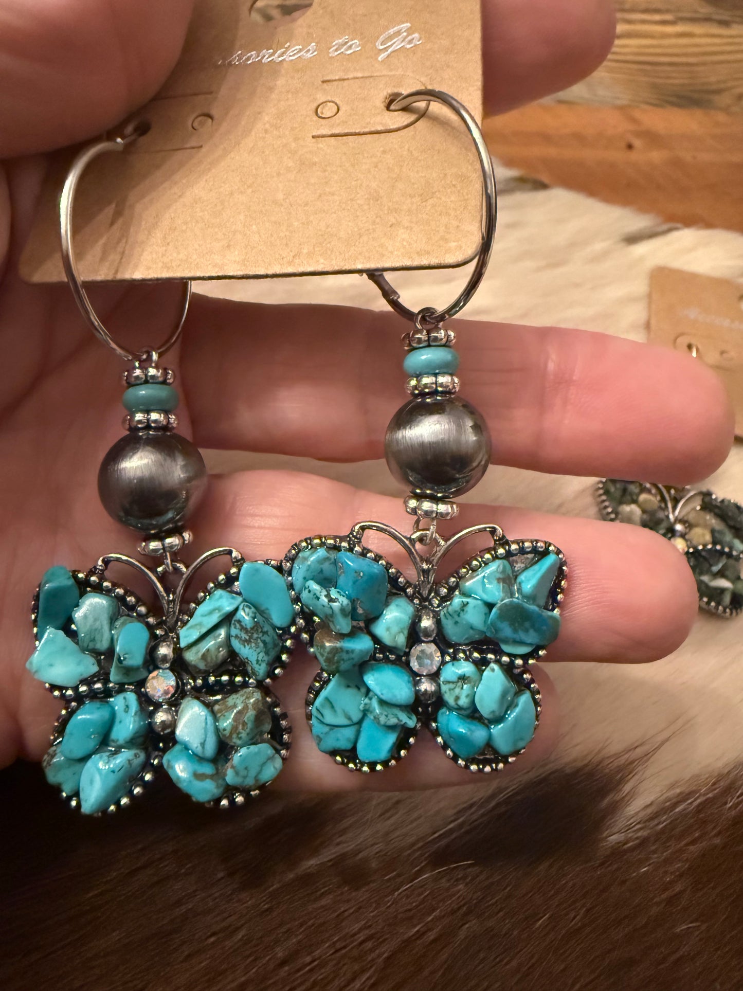 Butterfly Blue Earrings