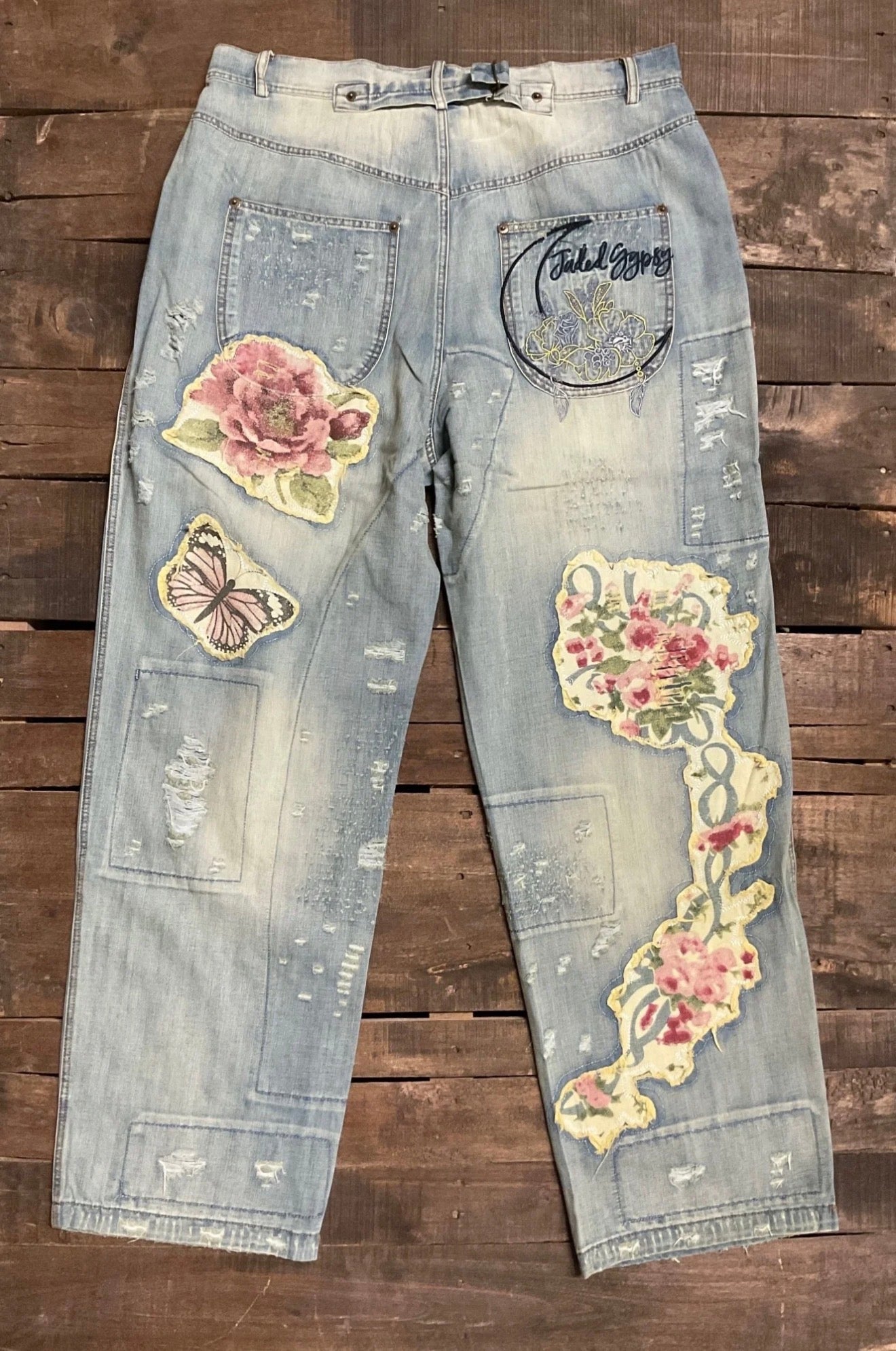 Peace and Love Jeans - Floral Garden