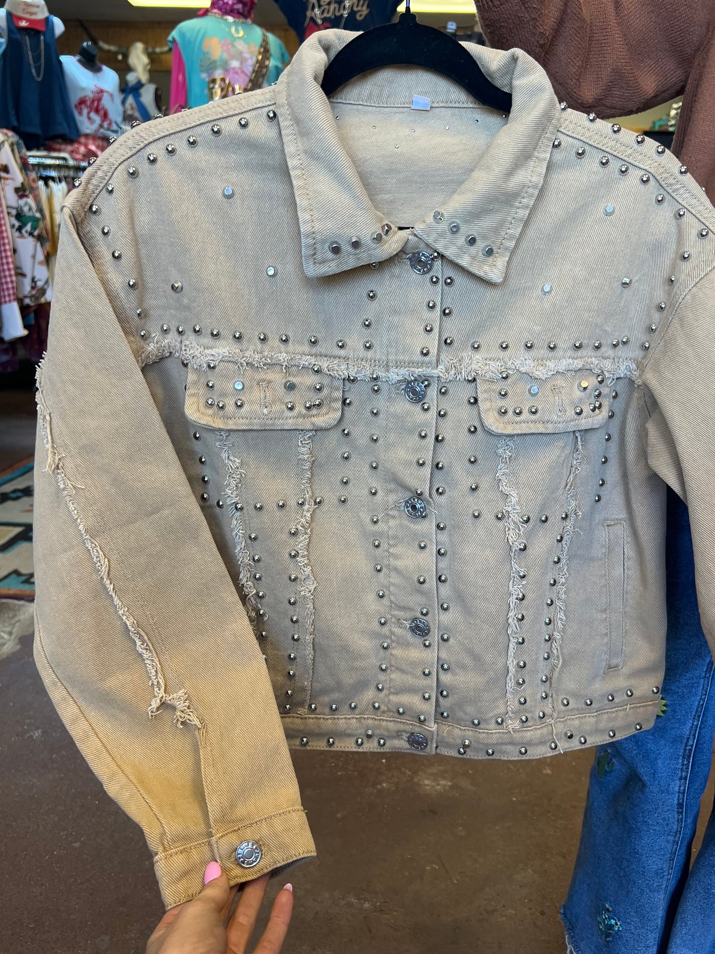 Two Feather Studded Jacket